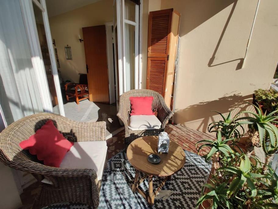 Vintage Flat On Villefranche Bay - Free Car Park 외부 사진